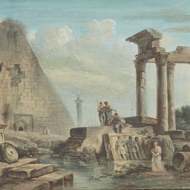Hubert Robert — Архитектурный проект "Каприз" губит антиквариат