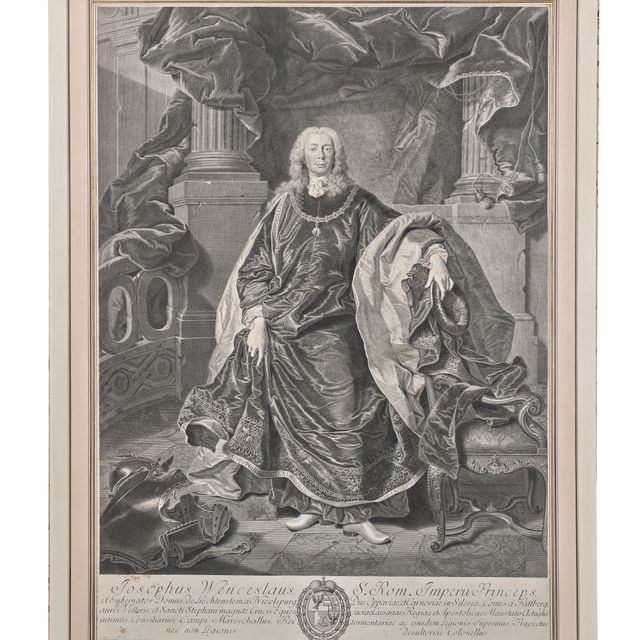 Hyacinthe Rigaud — ПОРТРЕТ В ОКРУЖЕНИИ ПРИНЦА ЙОЗЕФА ВЕНЦЕЛЯ I ФОН ЛИХТЕНШТЕЙНА, ПРИНЦ ЛИХТЕНШТЕЙНСКИЙ