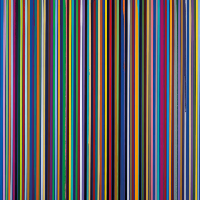 Ian Davenport — Рельефные линии: Темно-кобальтовый штрих