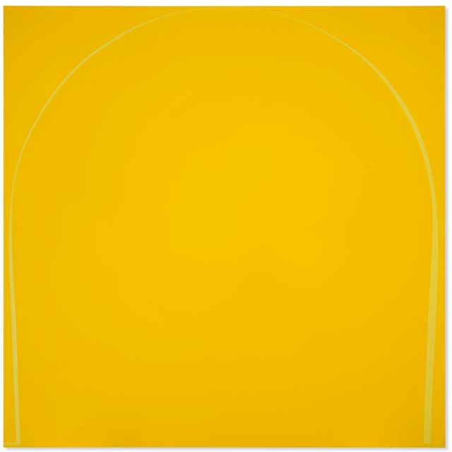 Ian Davenport — Заливная окраска: темно-желтая, светло-желтая, темная