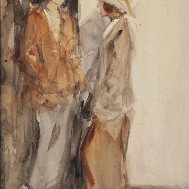 Isaac Israels — Две элегантные дамы беседуют