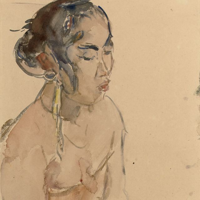 Isaac Israels — Портрет индонезийской девушки