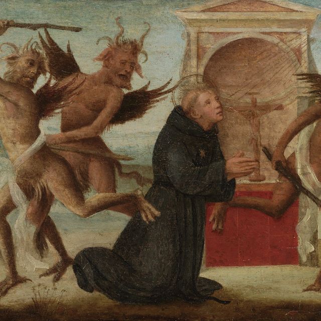 Italian School — Искушение святого Николая из Толентино