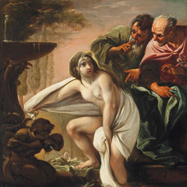 Italian School — Сюзанна и старейшины
