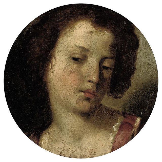 Italian School — Голова женщины: фрагмент