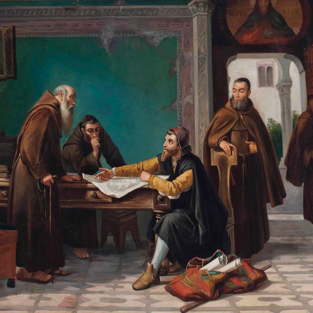 Italian School — Христофор Колумб в монастыре Рабида