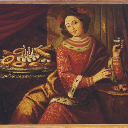 Italian School — Аллегория зимы и сопутствующая картина, изображающая аллегорию весны