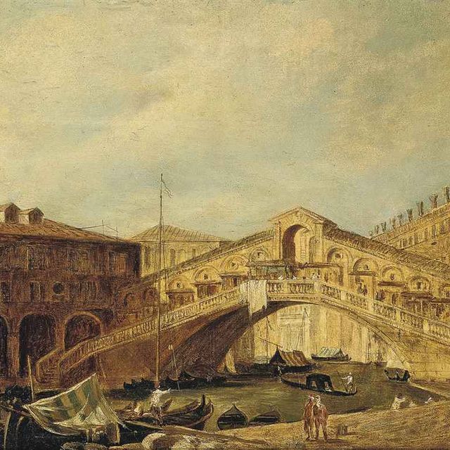 Italian School — Мост Риальто, Венеция