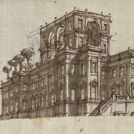 Italian School — Фасад дворца