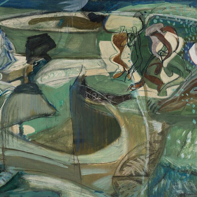 Ivon Hitchens — Первая версия фрески для дома Сесила Шарпа