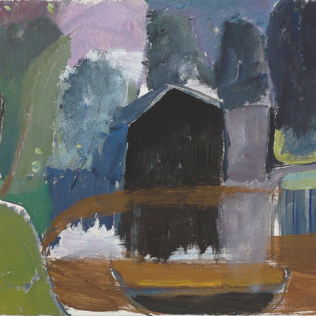 Ivon Hitchens — Темный лодочный сарай