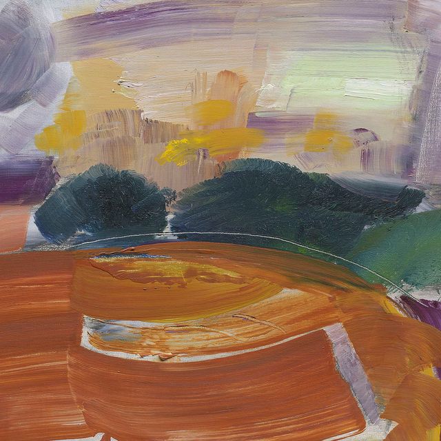 Ivon Hitchens — Поле с березами и орляком-папоротником