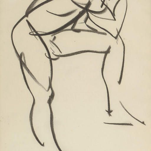 Ivon Hitchens — Мужчина, упершийся локтем в колено