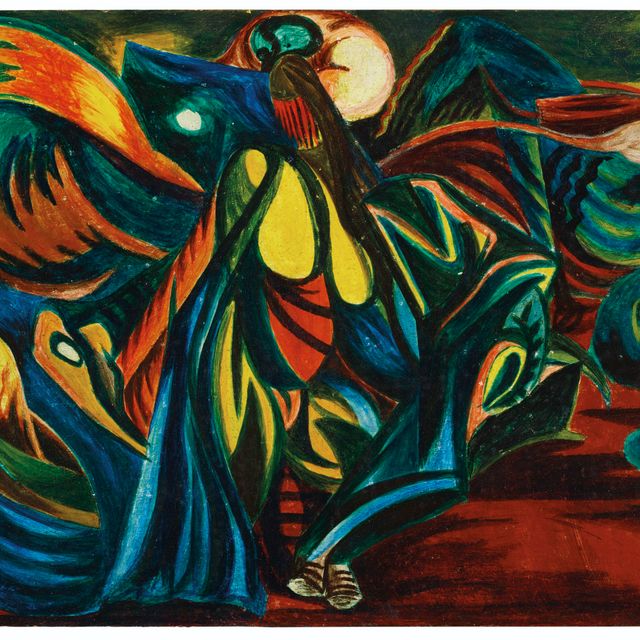 Jackson Pollock — Композиция овальной формы