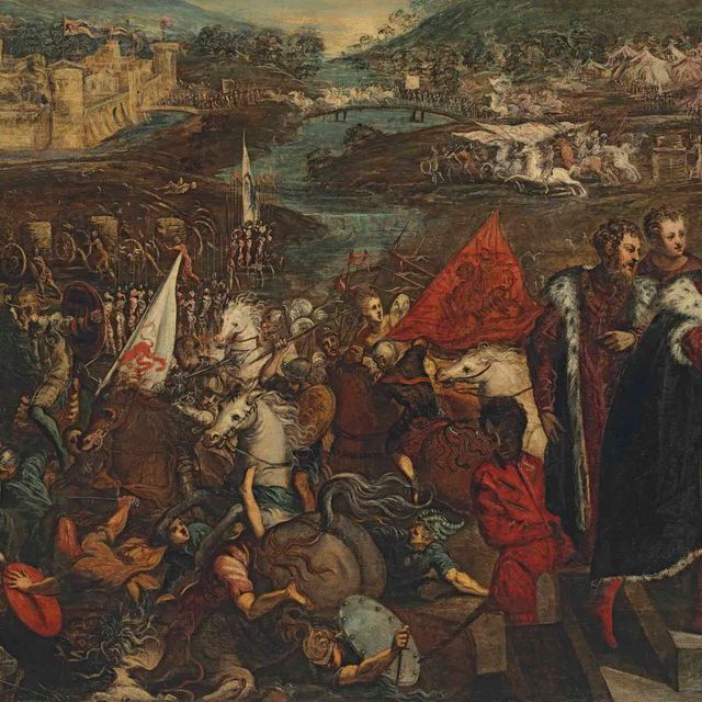 Jacopo Tintoretto — Осада Азолы