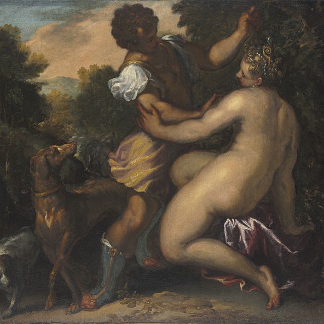Jacopo Tintoretto — Венера и Адонис