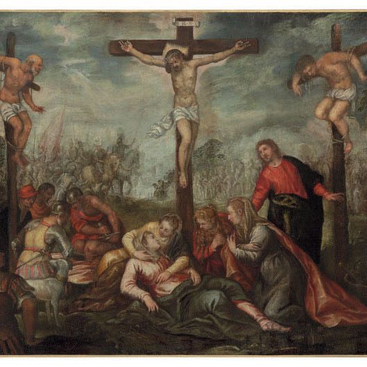 Jacopo Tintoretto — Распятие на кресте