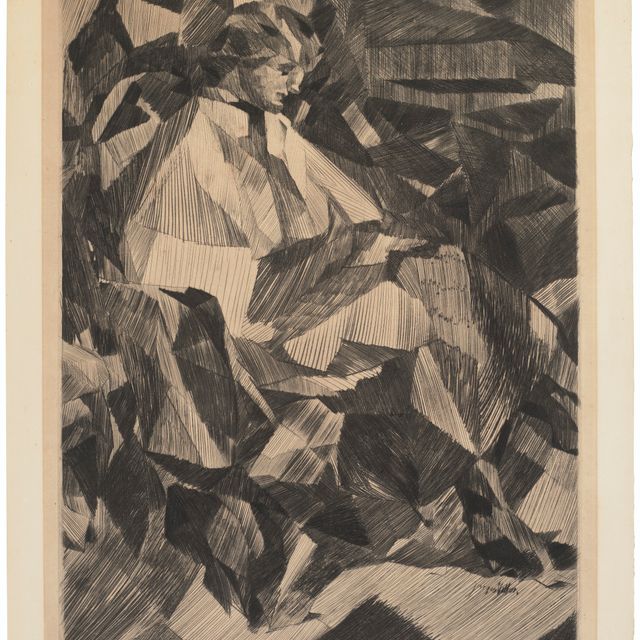 Jacques Villon — Ивонн Д. де профиль