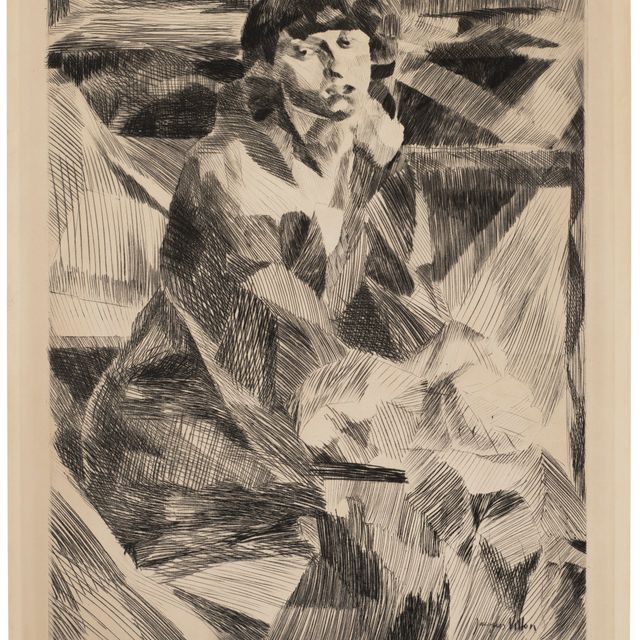 Jacques Villon — Портрет молодой женщины