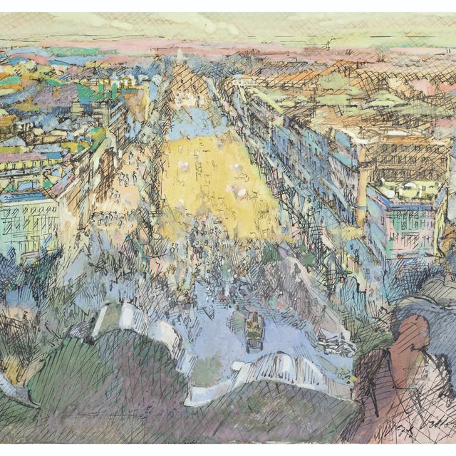Jacques Villon — Проспект Елисейских полей, улица Триумфальной арки