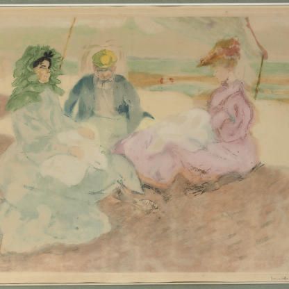 Jacques Villon — Су-ла-Тент, сюр-ла-Пляж (Блонвиль) (Жинесте и Пуйон, E.137)