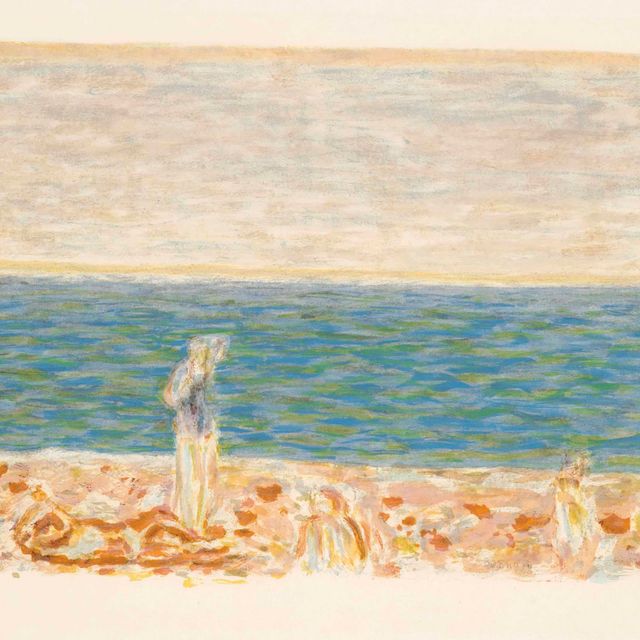 Jacques Villon — La Plage, из альбома Pierre Bonnard (Ginestet & Pouillon 691)