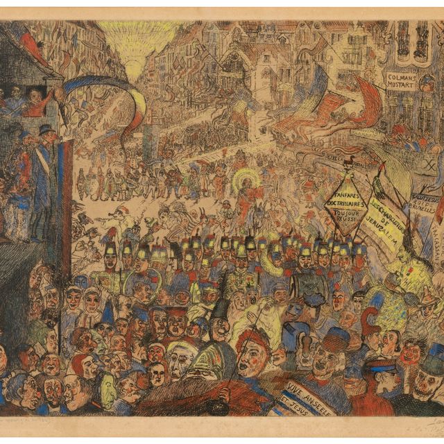 James Ensor — Праздник Христа в Брюсселе на Масленице в 1889 году