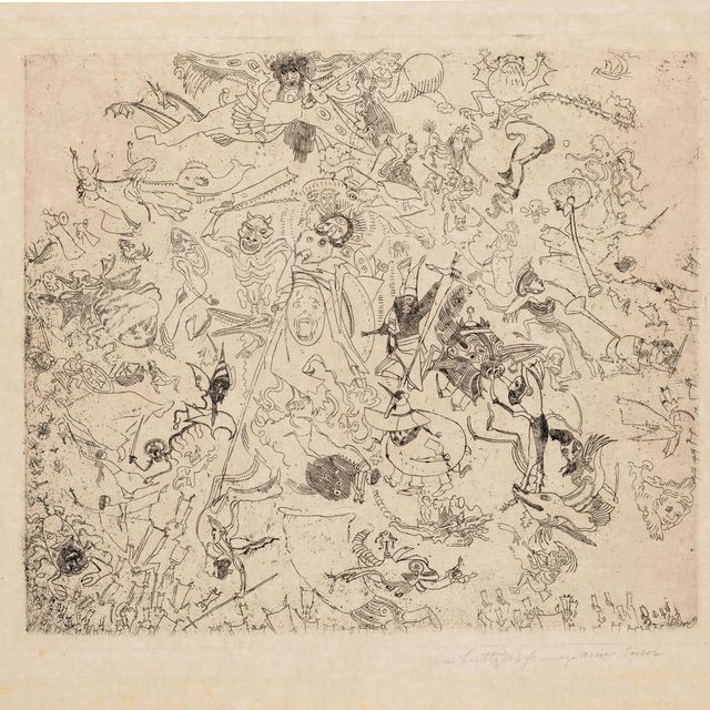 James Ensor — Дьяволы Россана, ангелы и архангелы