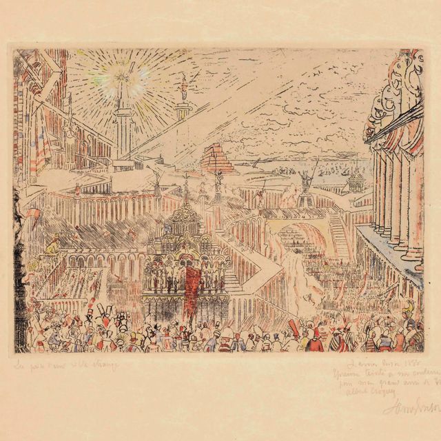 James Ensor — Захват незнакомого города (Prise d'une ville étrange)