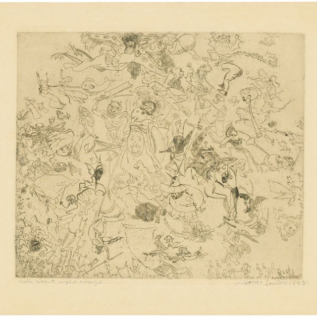 James Ensor — Дьяволы, сражающиеся с Ангелами и Архангелами (Дьяволы, сражающиеся с Ангелами и Архангелами Архангелов)