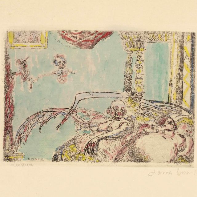 James Ensor — La luxure, автор: Les sept péchés capitaux