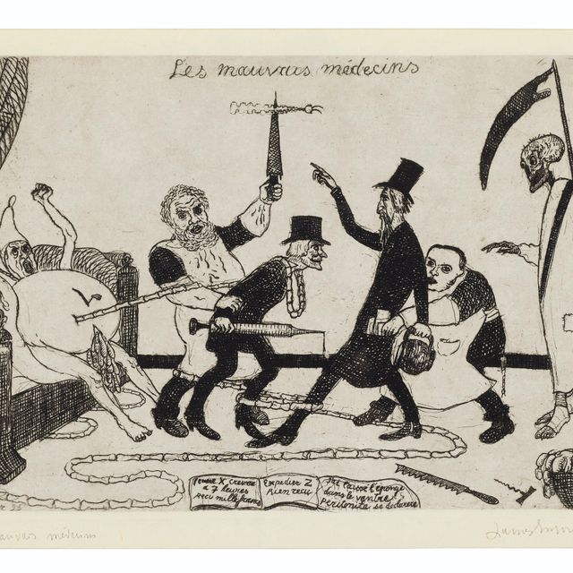 James Ensor — Моветоны врачей (The Bad Doctors)