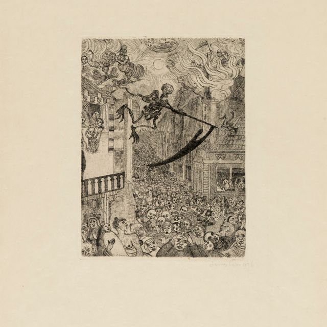 James Ensor — Смерть наполняет собой группу людей