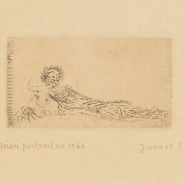 James Ensor — Мой портрет в 1960 году