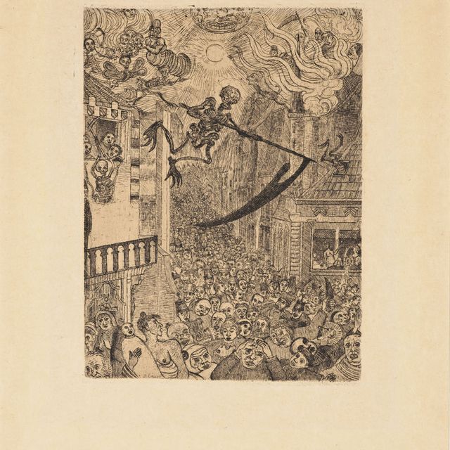 James Ensor — Смерть наполняет собой группу людей