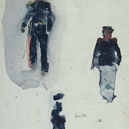 James Ensor — Три исследования офицера