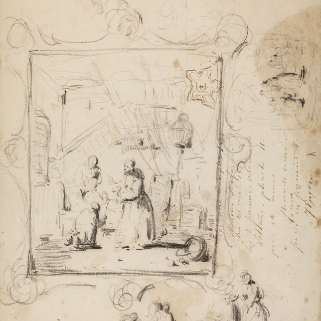 James Ensor — Разнообразные этюды ( прямая и оборотная сторона )