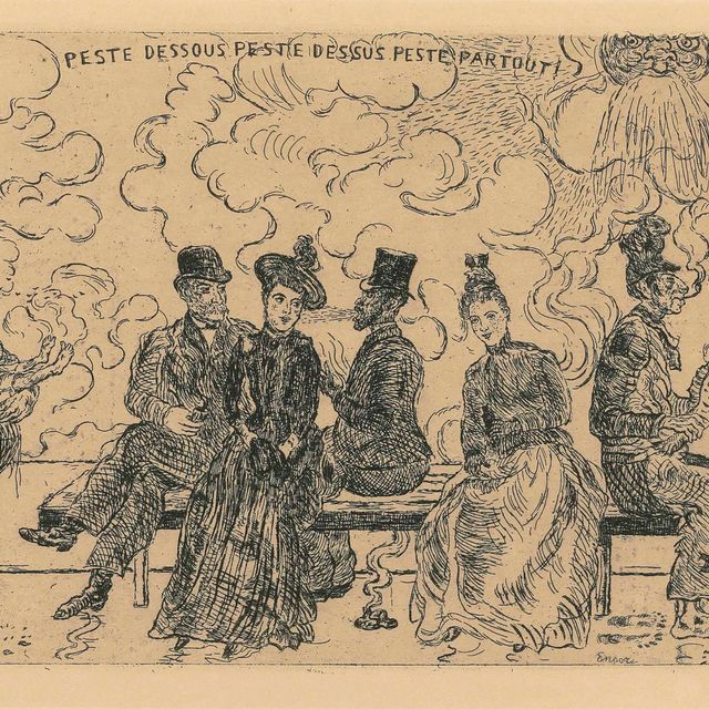 James Ensor — Чума смертельная, Чума смертельная, Чума частичная (Элеш 132)