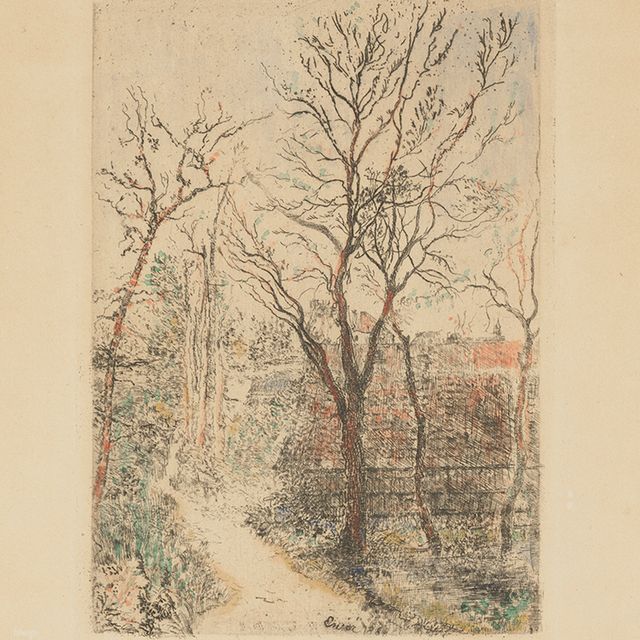 James Ensor — Sentier à Groenendael (Пешеходная дорожка в Грюнендале)