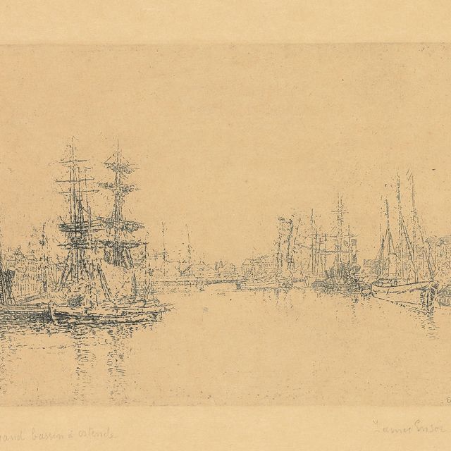 James Ensor — Ле Гранд Бассин д'Остенде (Главный причал, Остенде)