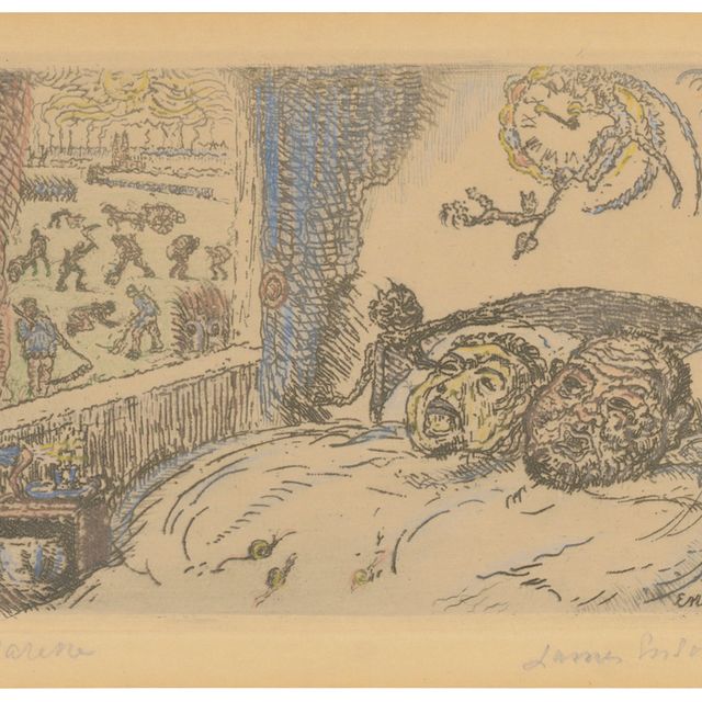 James Ensor — "Лень", из "Семи смертных грехов" ("Семь смертных грехов")