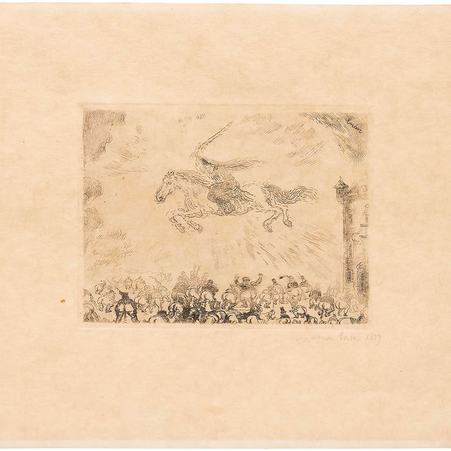 James Ensor — Ангел-истребитель (L'Ange exterminateur)