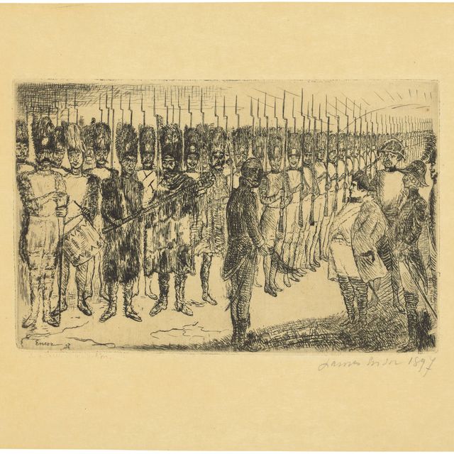 James Ensor — Les Adieux de Napoléon (Прощание с Наполеоном)