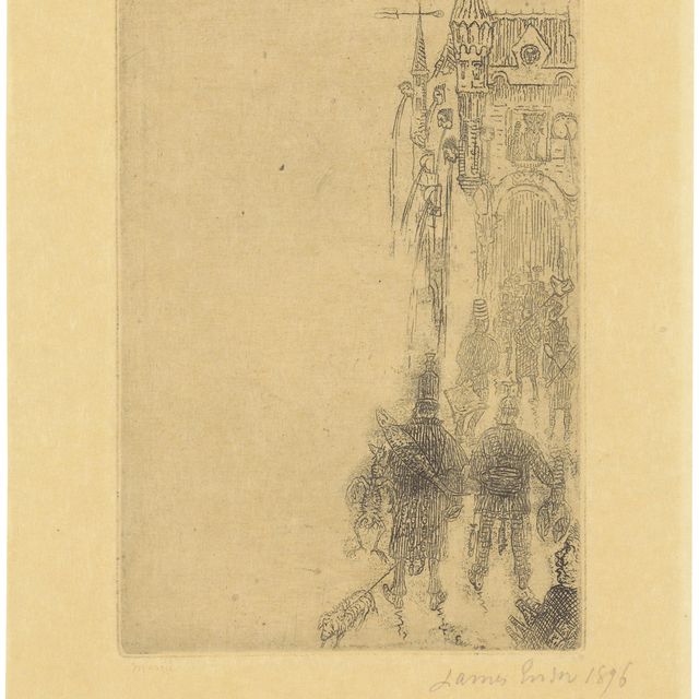 James Ensor — Меню для Шарля Воса