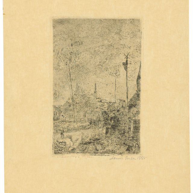 James Ensor — Шомьеры (коттеджи с соломенными крышами)