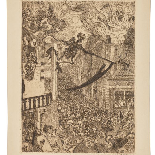 James Ensor — Смерть наполняет собой группу людей