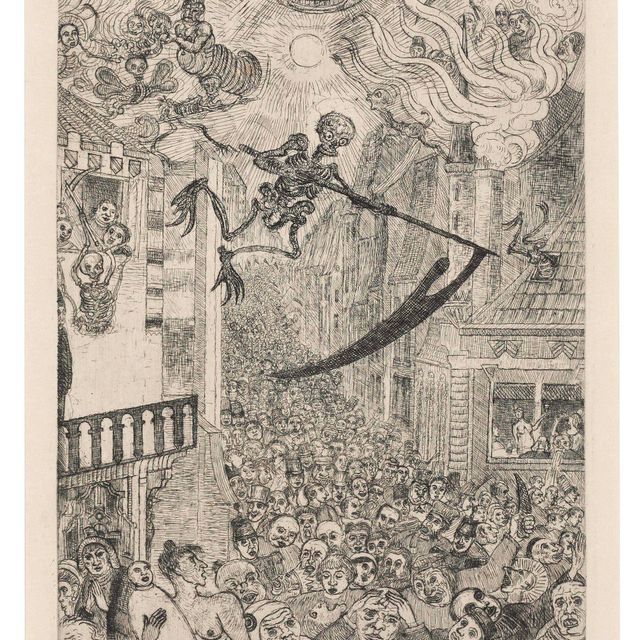 James Ensor — Смерть преследует стаю людей