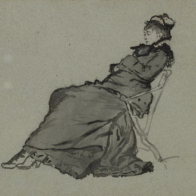 James Jacques Joseph Tissot — Женская прическа без податливости