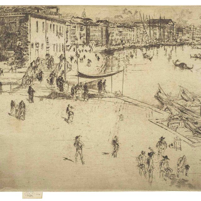 James McNeill Whistler — "Рива", № 2, из коллекции "Вторая Венеция" (К. 206)