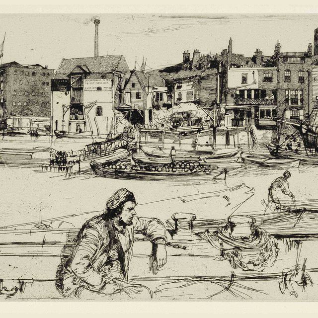 James McNeill Whistler — Пристань Черного Льва, со съемочной площадки на Темзе (Кеннеди, 42)